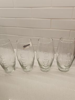 NWTClear Textured Glass Tumbler - Set of 4